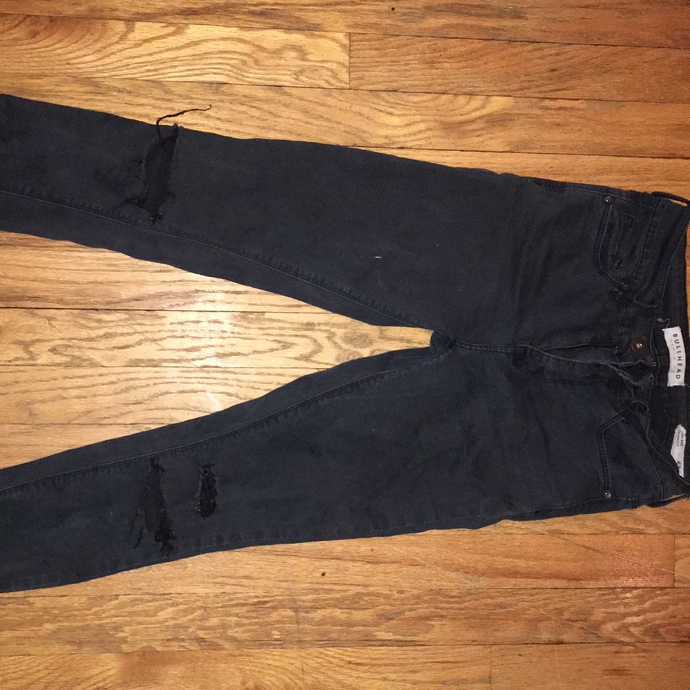 High rise skinny jeans